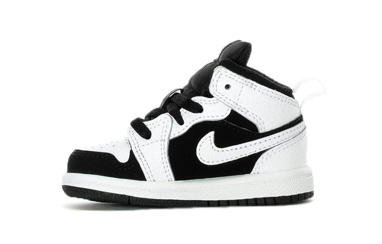 

Кроссовки Jordan 1 Mid White Black TD