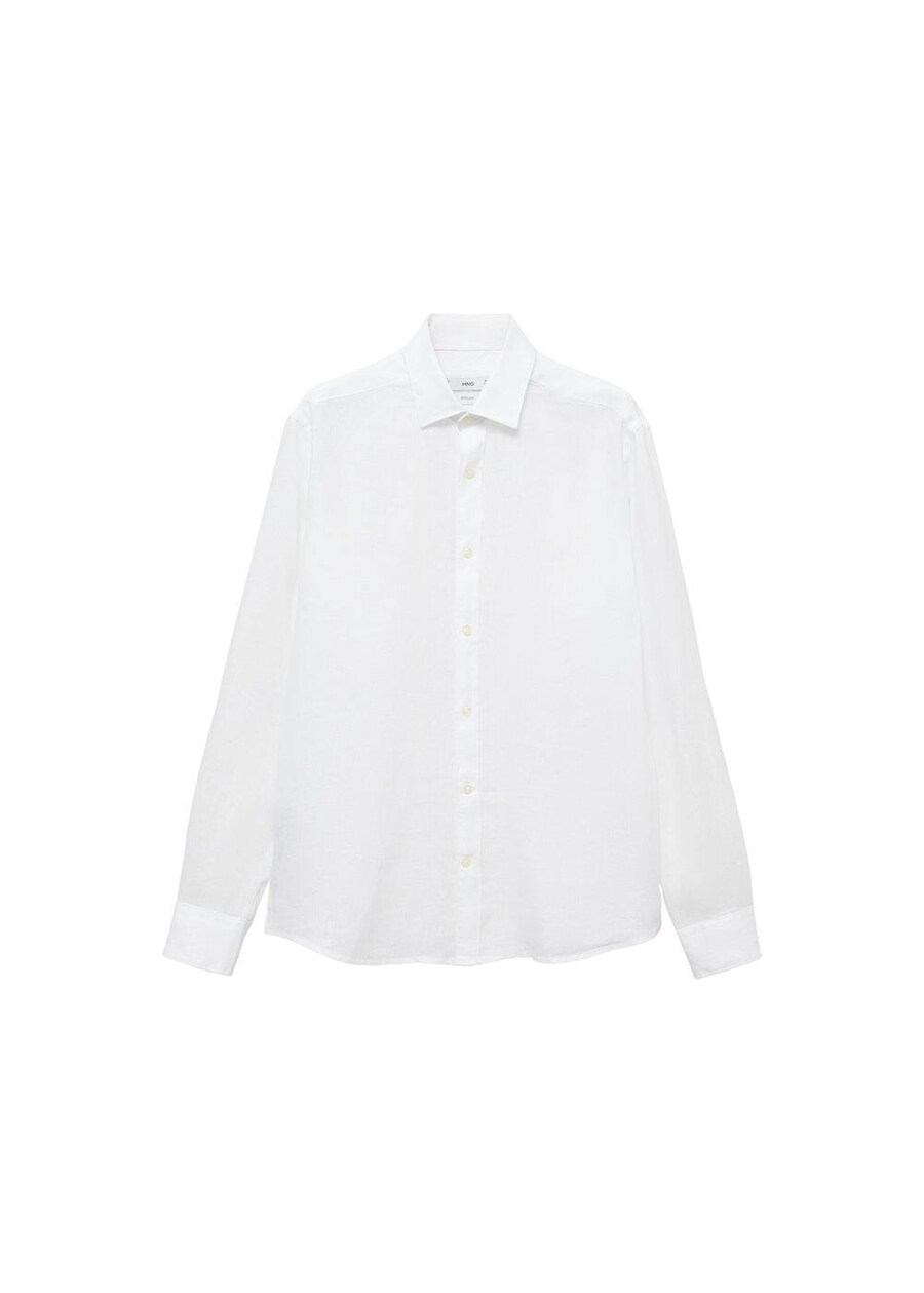 

Рубашка на пуговицах классического кроя MANGO MAN Parrot, White