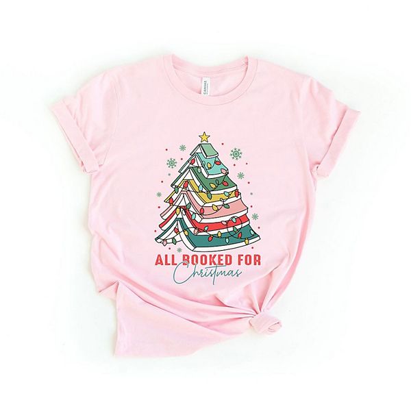 

Футболка с принтом All booked for christmas Simply Sage Market, Pink