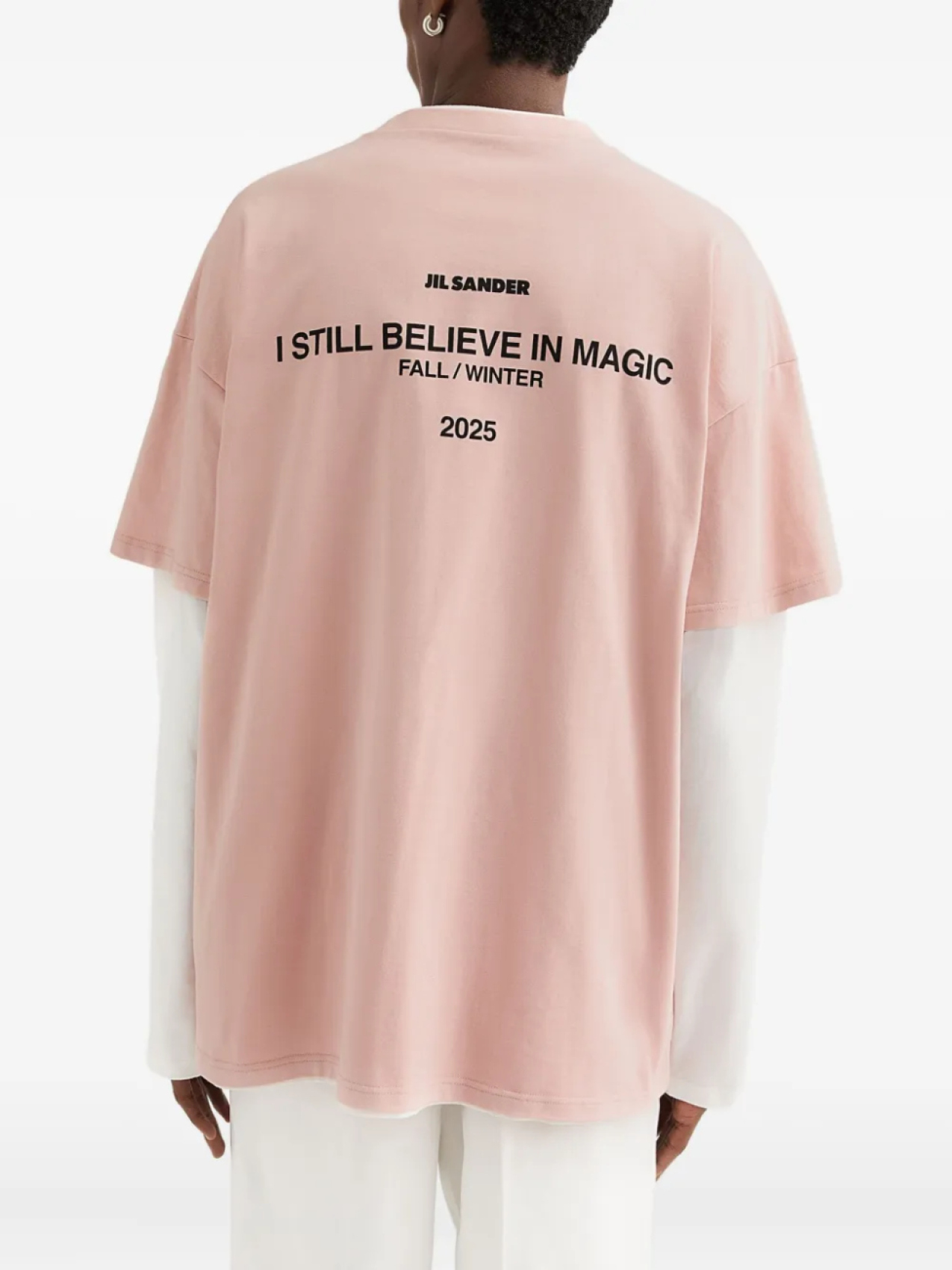Jil Sander футболка с круглым вырезом, розовый — фото 4