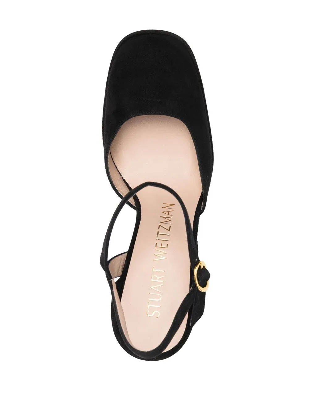 Туфли с квадратным носком Stuart Weitzman, черный — фото 4