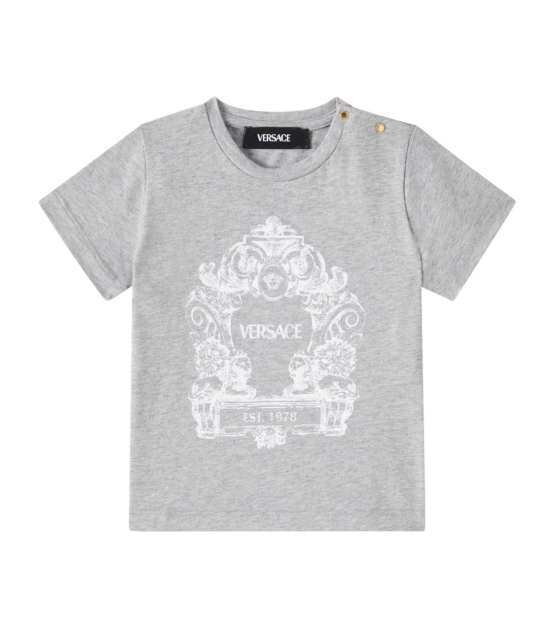 

Футболка Baby Medusa из хлопкового джерси Versace Kids, Melange grey+ Grey