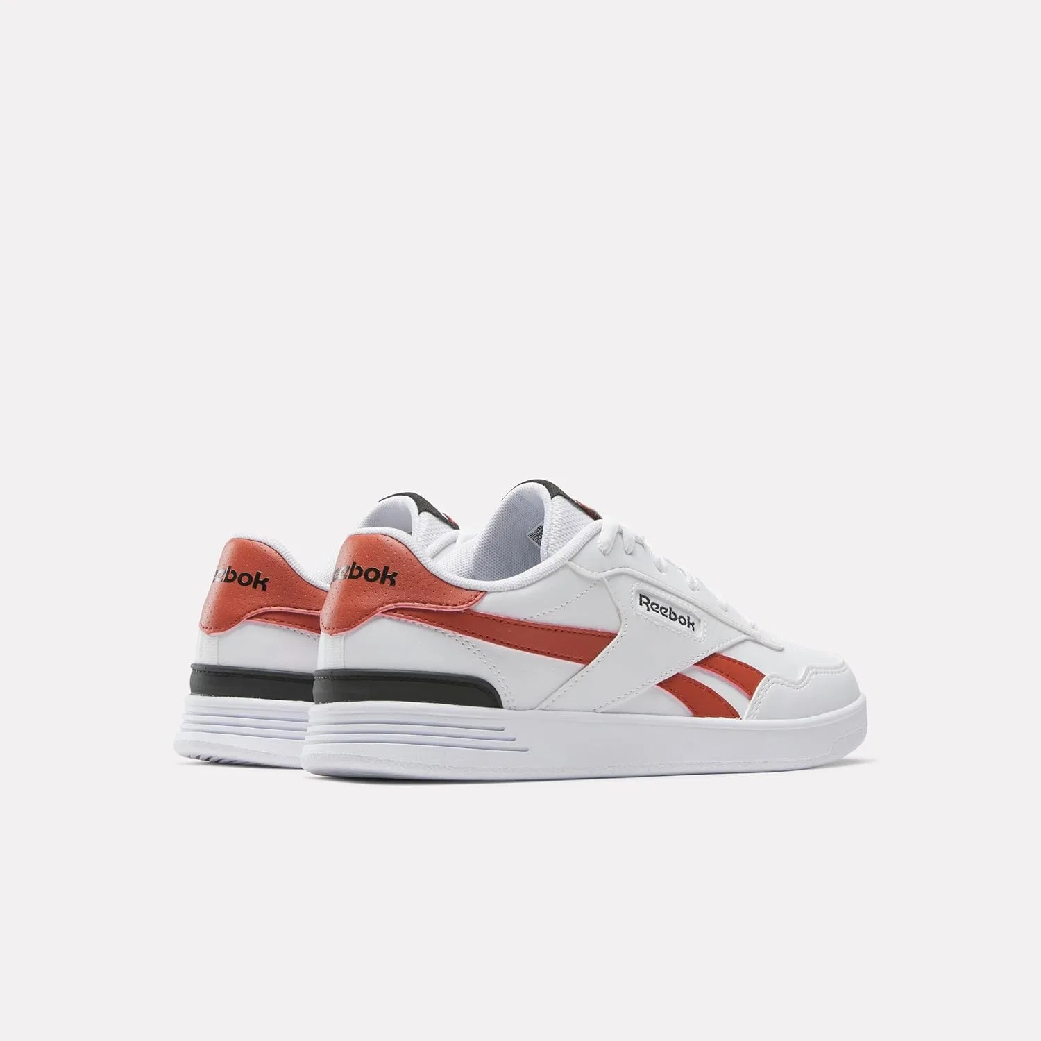 Кроссовки теннисные Reebok, White Brickred Black — фото 3