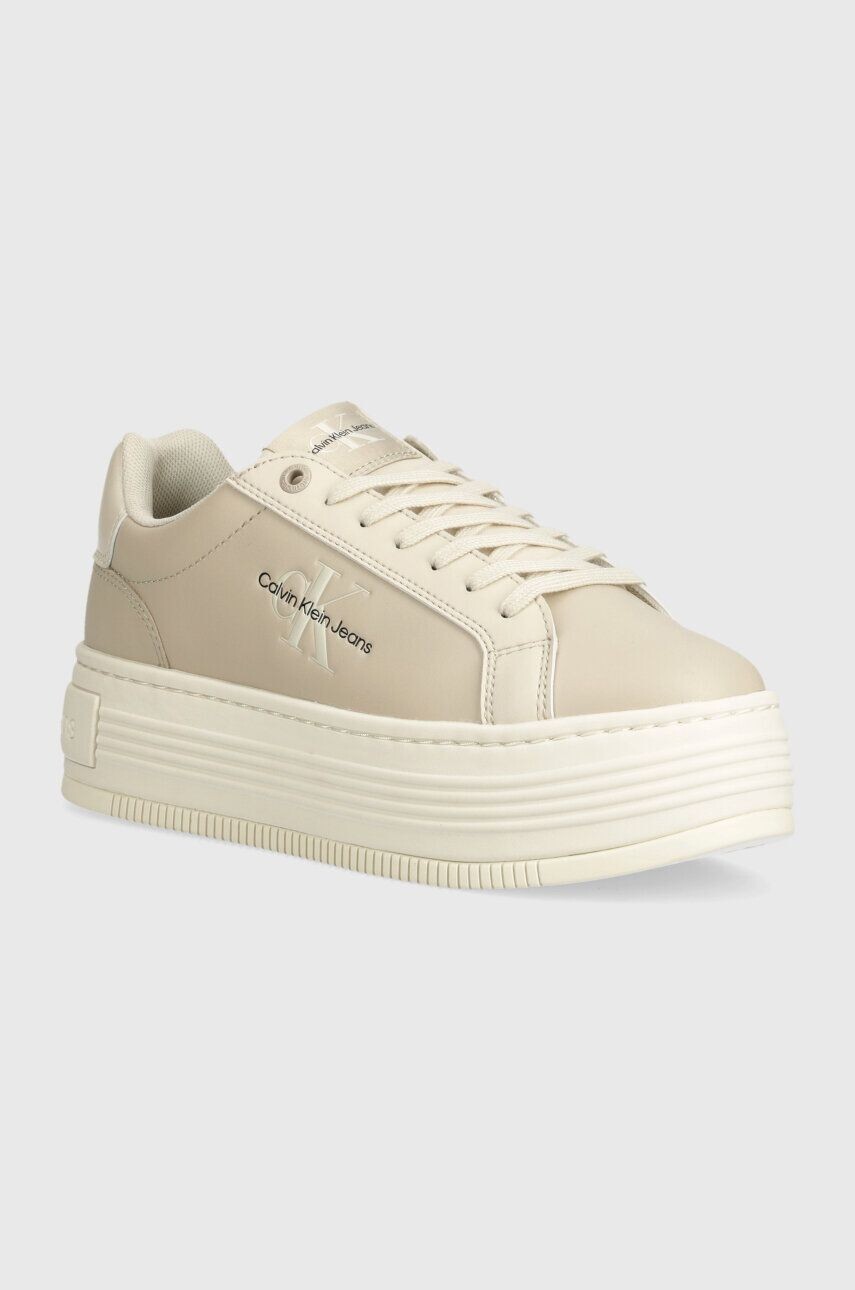 

Кроссовки Calvin Klein Jeans BOLD PLATF LOW LACE LTH ML MTL, бежевый