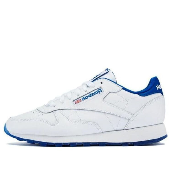 

Кроссовки classic leather ice shoes 'white vector blue' Reebok, белый