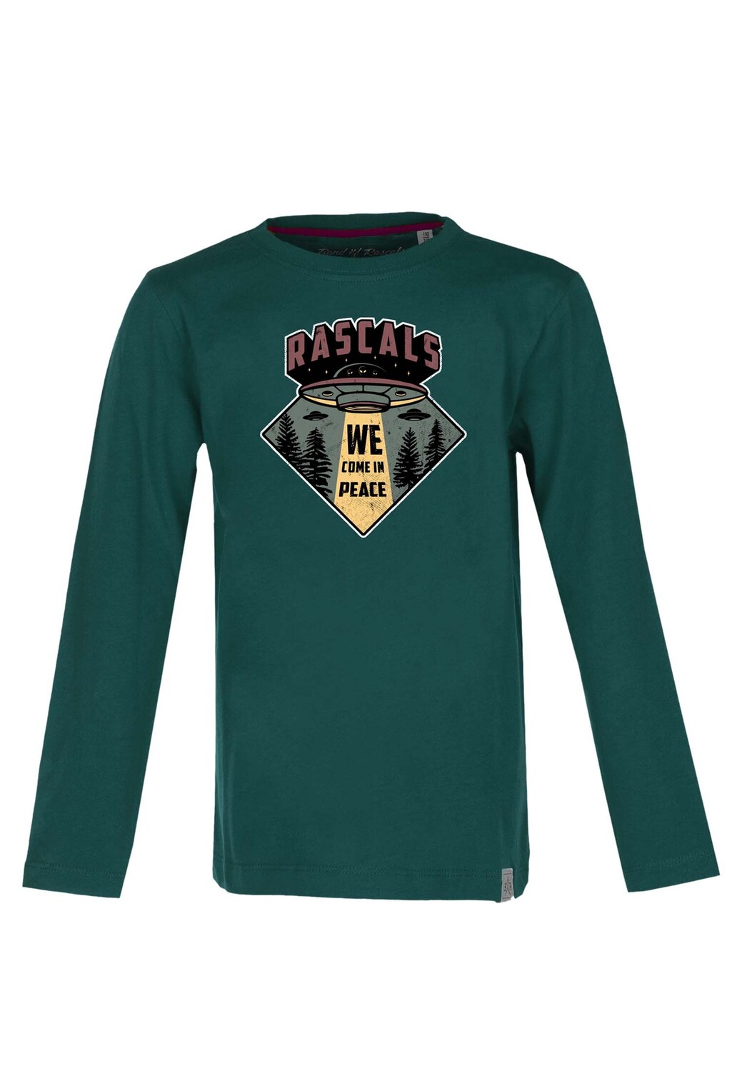 

Лонгслив Band of Rascals s We Come, цвет racing green