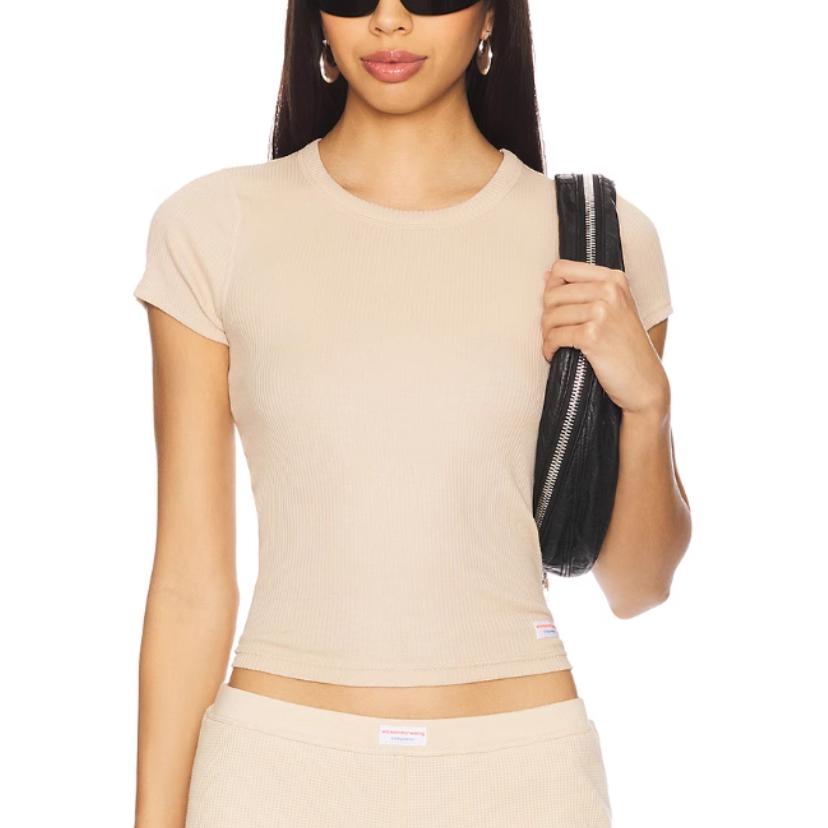 

Alexander Wang Футболка Regular женская коричневая желтая, Желтый, Alexander Wang Футболка Regular женская коричневая желтая