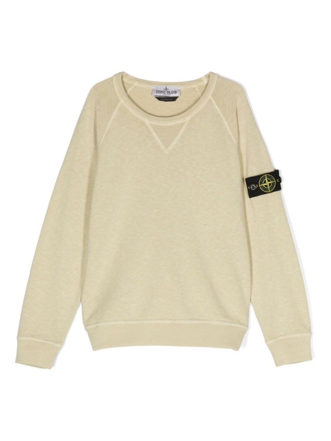 

Stone Island Junior толстовка со съемным декором Compass, нейтральный цвет