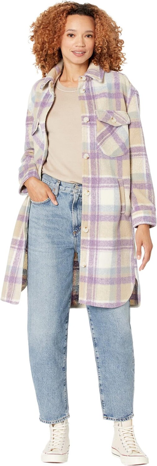 

Куртка Blank NYC Long Plaid Shirt Jacket in Keep It Up, цвет Keep It Up