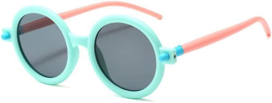 

Детские круглые очки PUB Fashion, солнцезащитные очки для мальчиков и девочек, детские солнцезащитные очки, солнцезащитные козырьки, солнцезащитные очки, Green Frame Grey Flakes