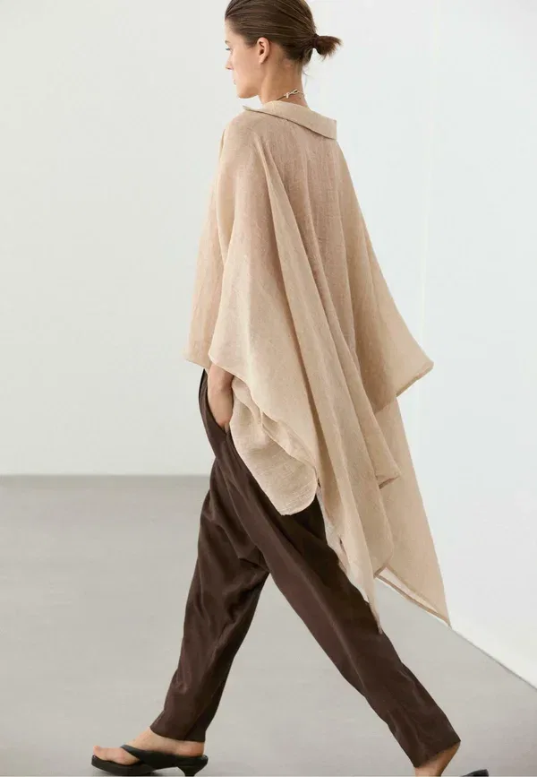 Пальто Massimo Dutti, бежевый — фото 2