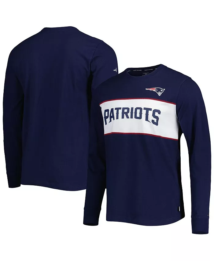 

Мужская синяя футболка с длинным рукавом New England Patriots Peter Team Tommy Hilfiger