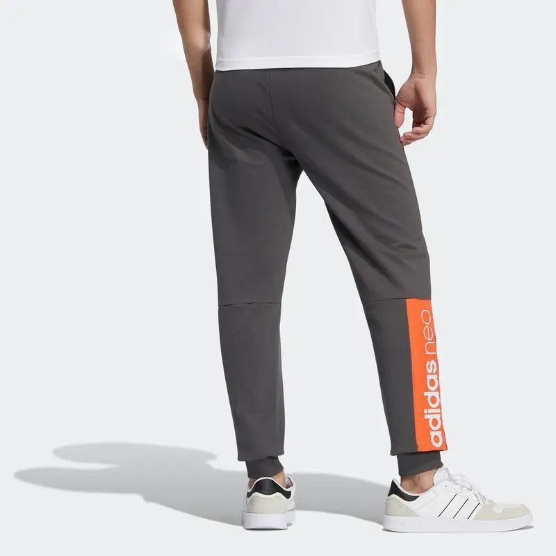 Трикотажные спортивные штаны мужские Adidas Neo, серый — фото 4