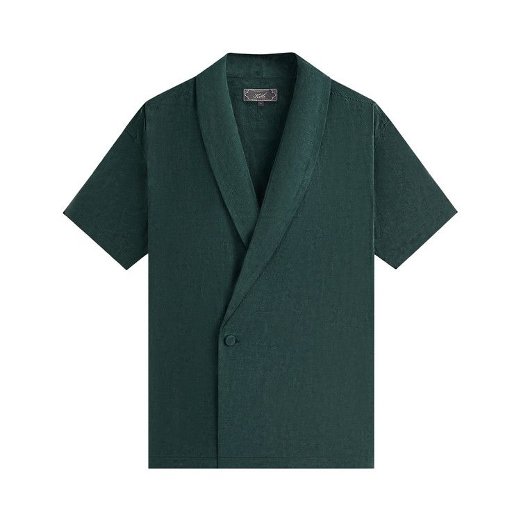 

Рубашка Kith Cupro Linen Short-Sleeve Thompson Crossover Shirt, Stadium
