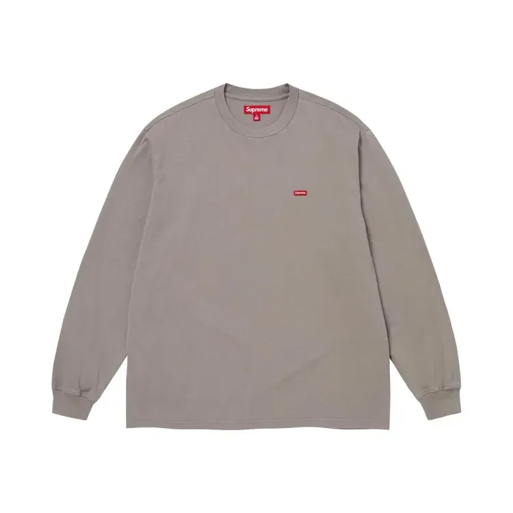 Футболка Supreme Small Box с длинными рукавами, серая