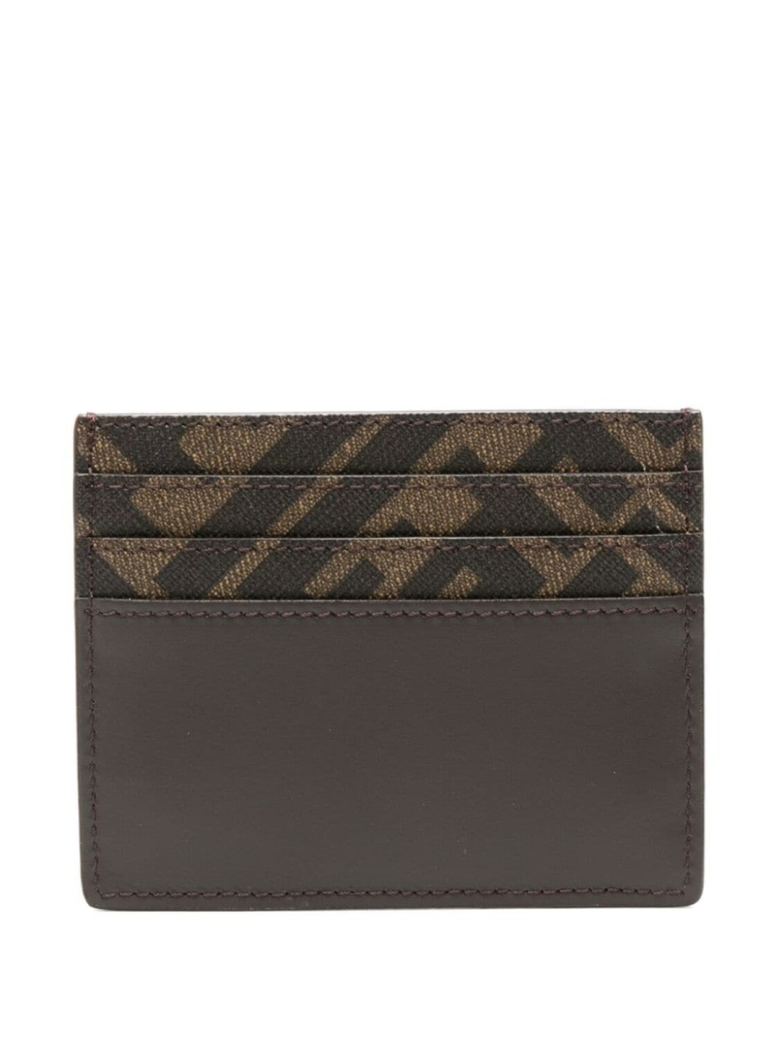 

FENDI картхолдер с логотипом FF, коричневый