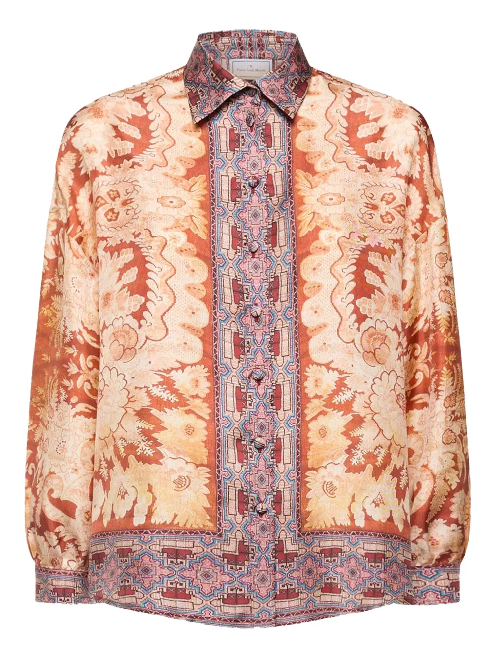 

Рубашка на пуговицах с принтом "пейсли" Pierre-Louis Mascia, нейтральный