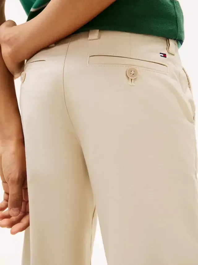 Детские свободные брюки-чиносы, бежевые Tommy Hilfiger — фото 4