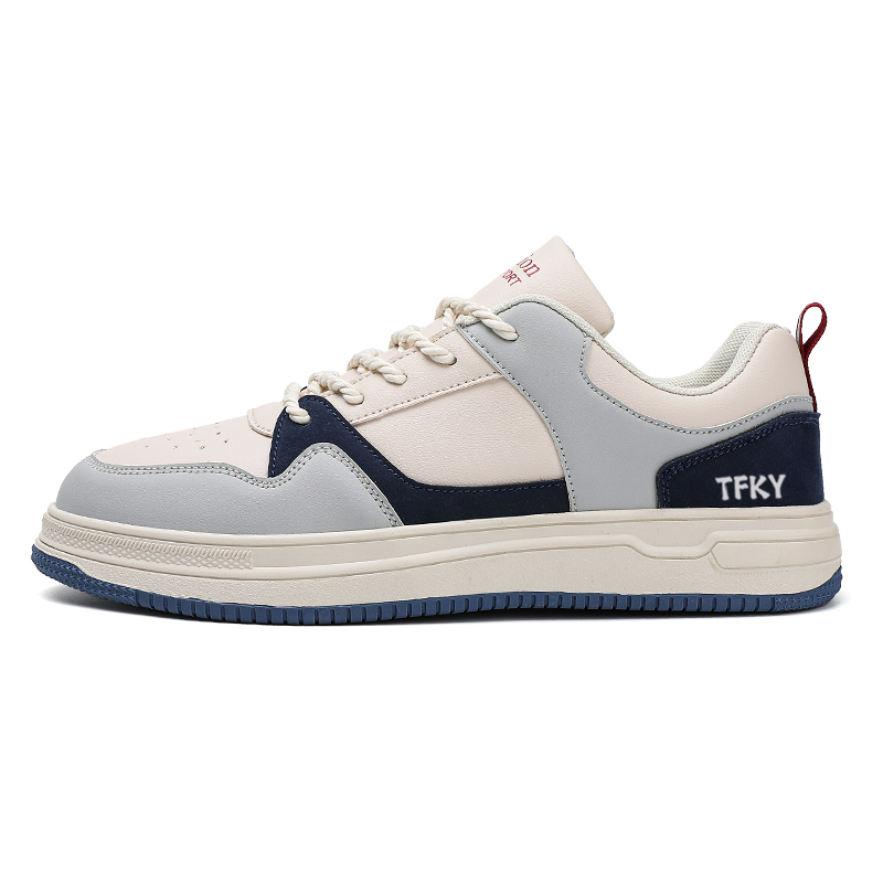 

Скользоустойчивые мужские скейтерские кеды TFKY, бежево-зеленые