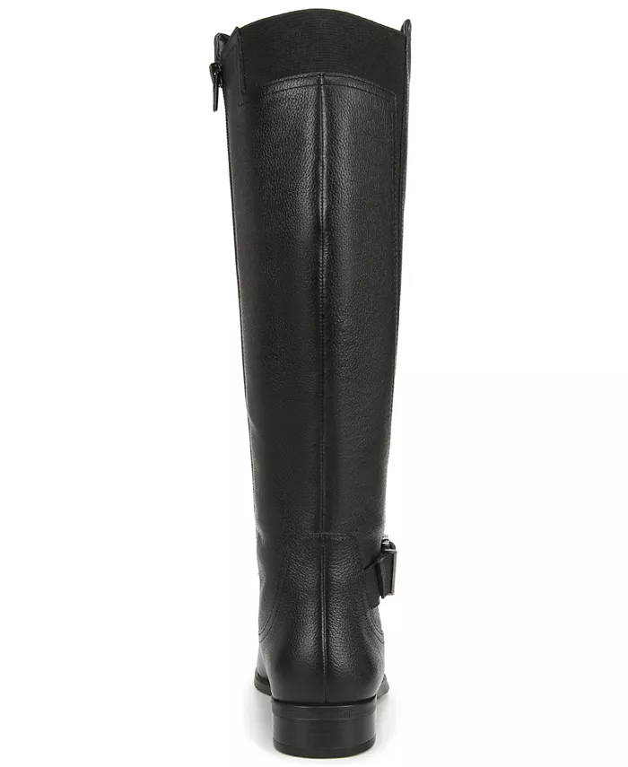 Женские сапоги Jaya Extra Wide Calf с квадратным каблуком до колена Naturalizer, черный — фото 3