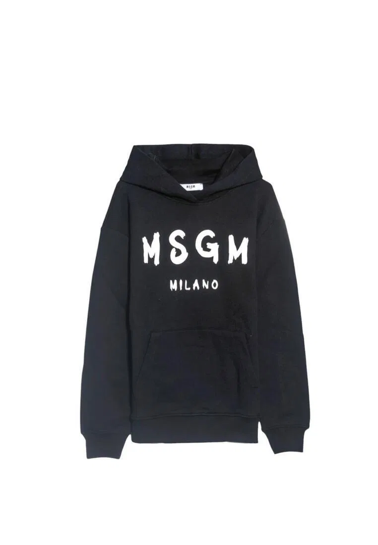 Худи детское, хлопок, белый Msgm — фото 4