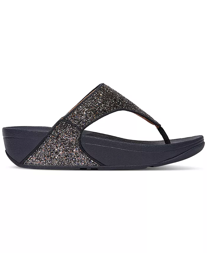 Женские блестящие босоножки-танкетки Lulu Multi-Tonal Fitflop, синий — фото 2