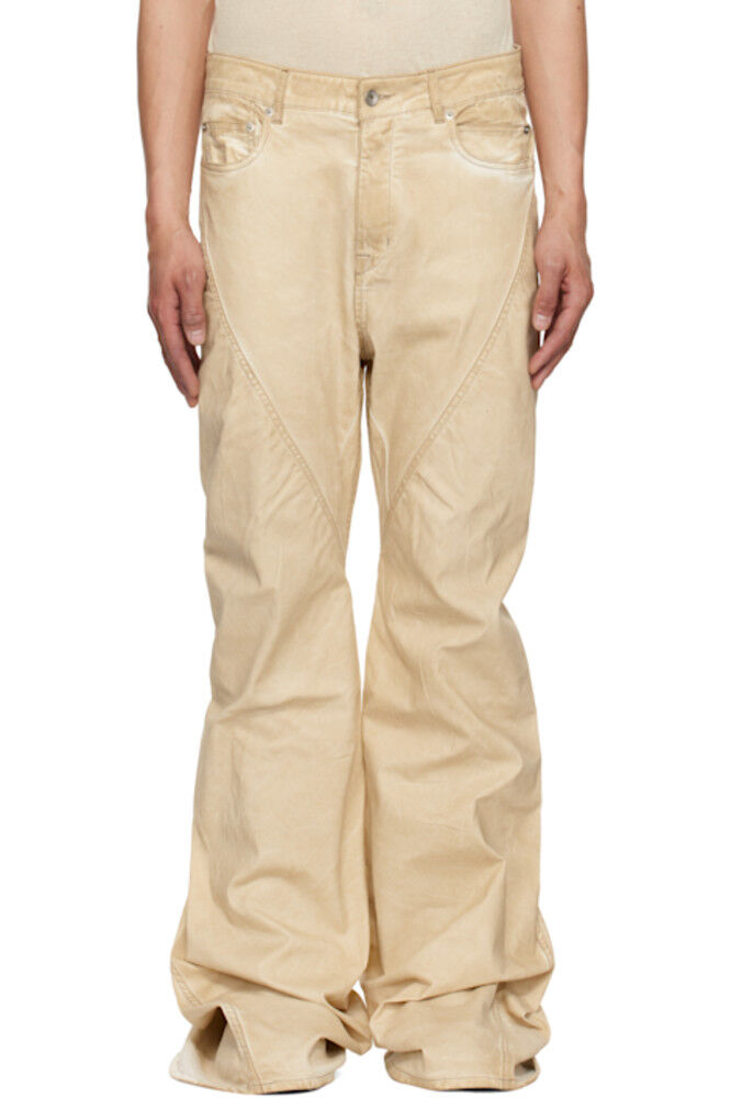 

Бежевые джинсы Hollywood Bias Bootcut Rick Owens DRKSHDW