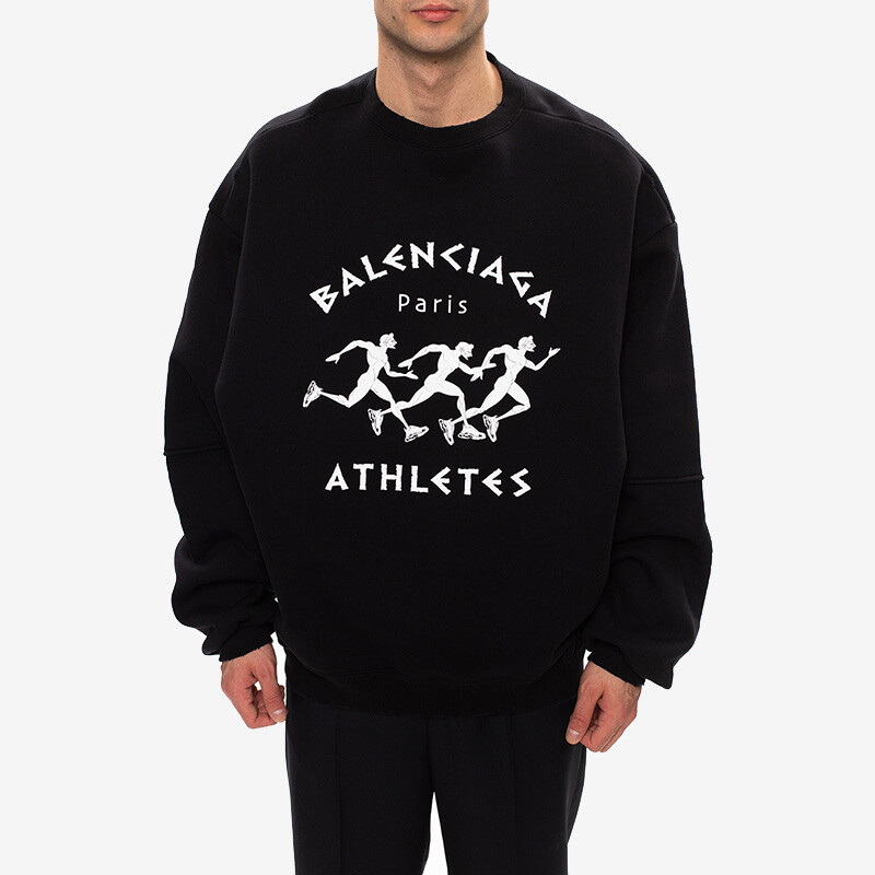 Толстовка мужская Balenciaga Athletes, черный — фото 4