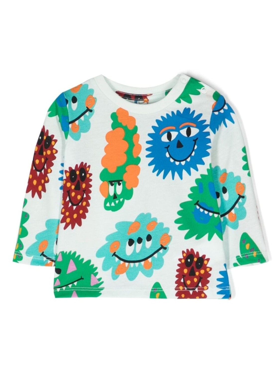 

Stella McCartney Kids топ из органического хлопка с графичным принтом, белый