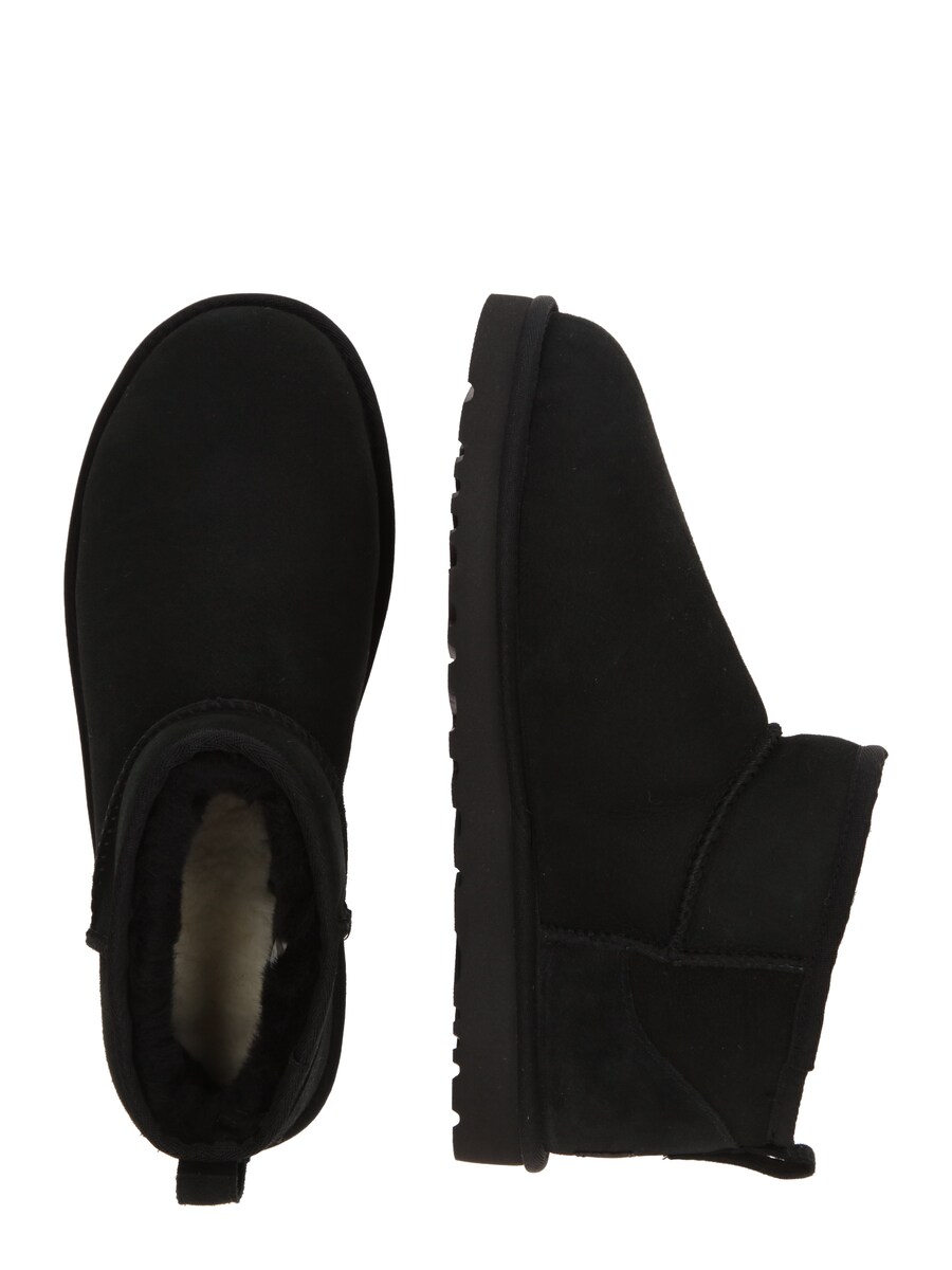 Мужские угги UGG Classic Ultra Mini замшевые с овчиной, черный — фото 2