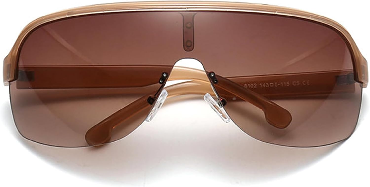 

Солнцезащитные очки-маска с зеркальным экраном Helena для женщин и мужчин, большие ветрозащитные очки, цельные очки в крупной оправе, спортивные солнцезащитные очки, C5