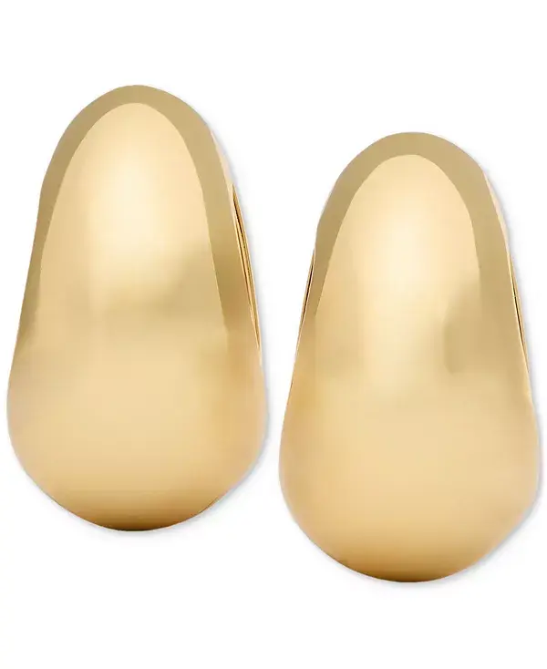 

Скульптурные серьги-кольца Huggie Hoop Kate Spade New York, gold