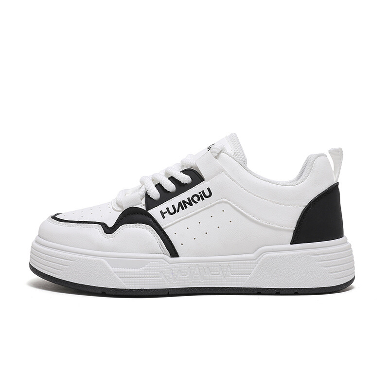 

Кеды, скейтборд обувь женская низкая белый/черный Huanqiu