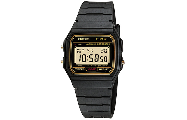 

G-Shock YOUTH VINTAGE F-91WG-9 38.2 мм серые часы F-91WG-9 CASIO
