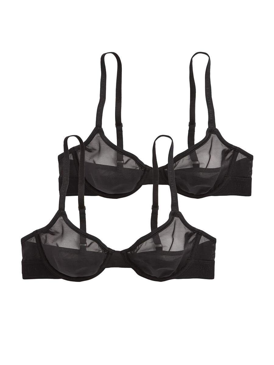 

Треугольный бюстгальтер Polo Ralph Lauren Unlined Demi Bra - Mesh, черный