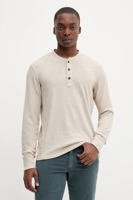 

Рубашка с длинным рукавом из хлопка Rag & Bone, бежевый