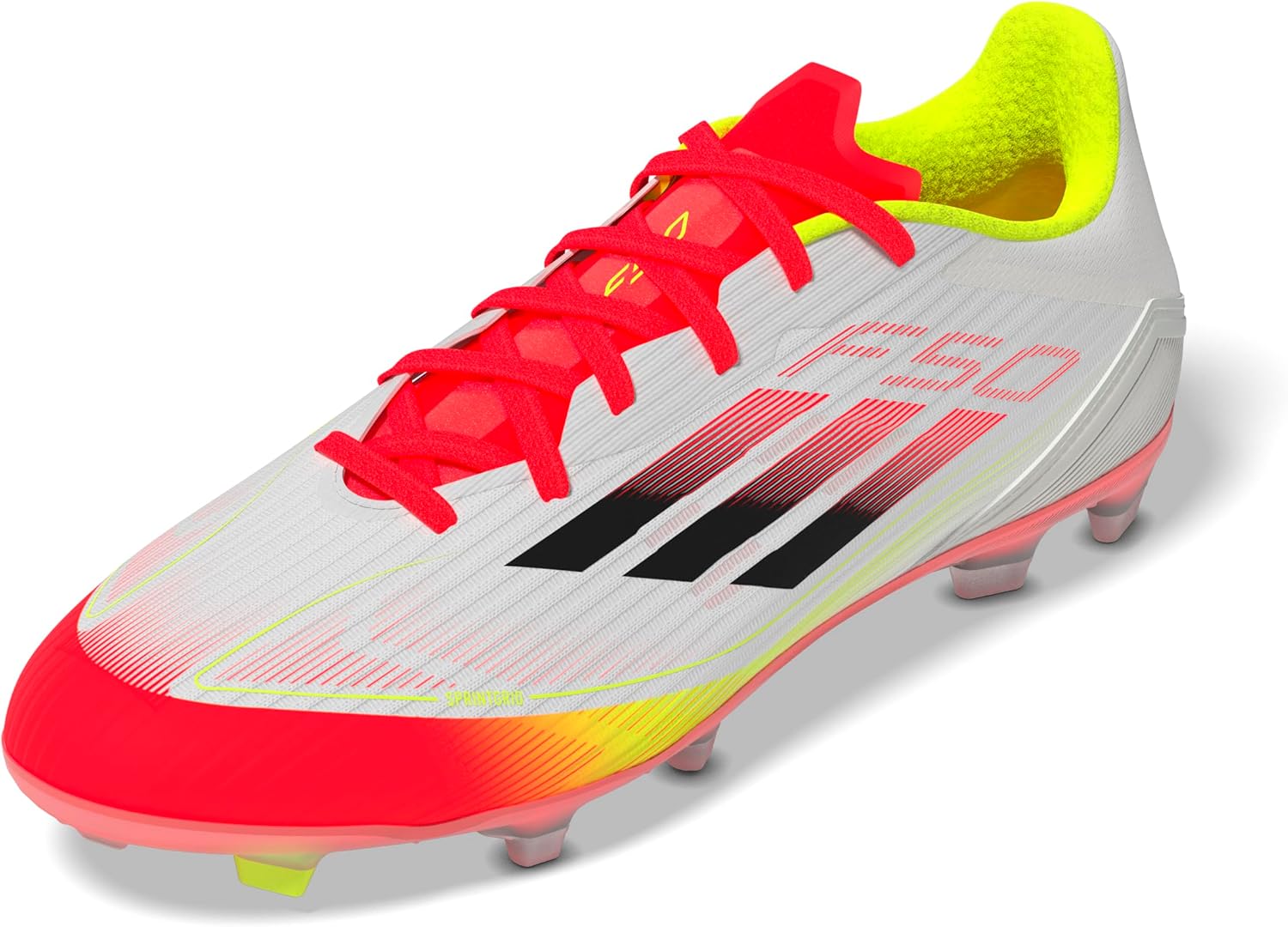 

Кроссовки Adidas Unisex-Adult F50 Лига Firm Ground/Multi Ground, белый/черный/желтый