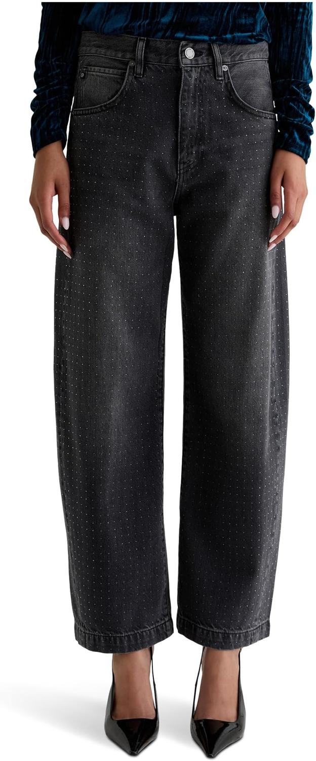 

Джинсы AG Jeans Women's Hattie High Rise Barrel in Star Light, Star Light