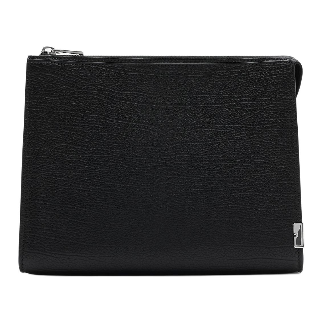 

Кожаный клатч из телячьей кожи унисекс black Burberry, Set (Bag+Dust Bag)