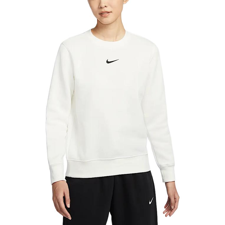 Nike Спортивный свитшот Phoenix Fleece женский Canvas белый/черный — фото 3