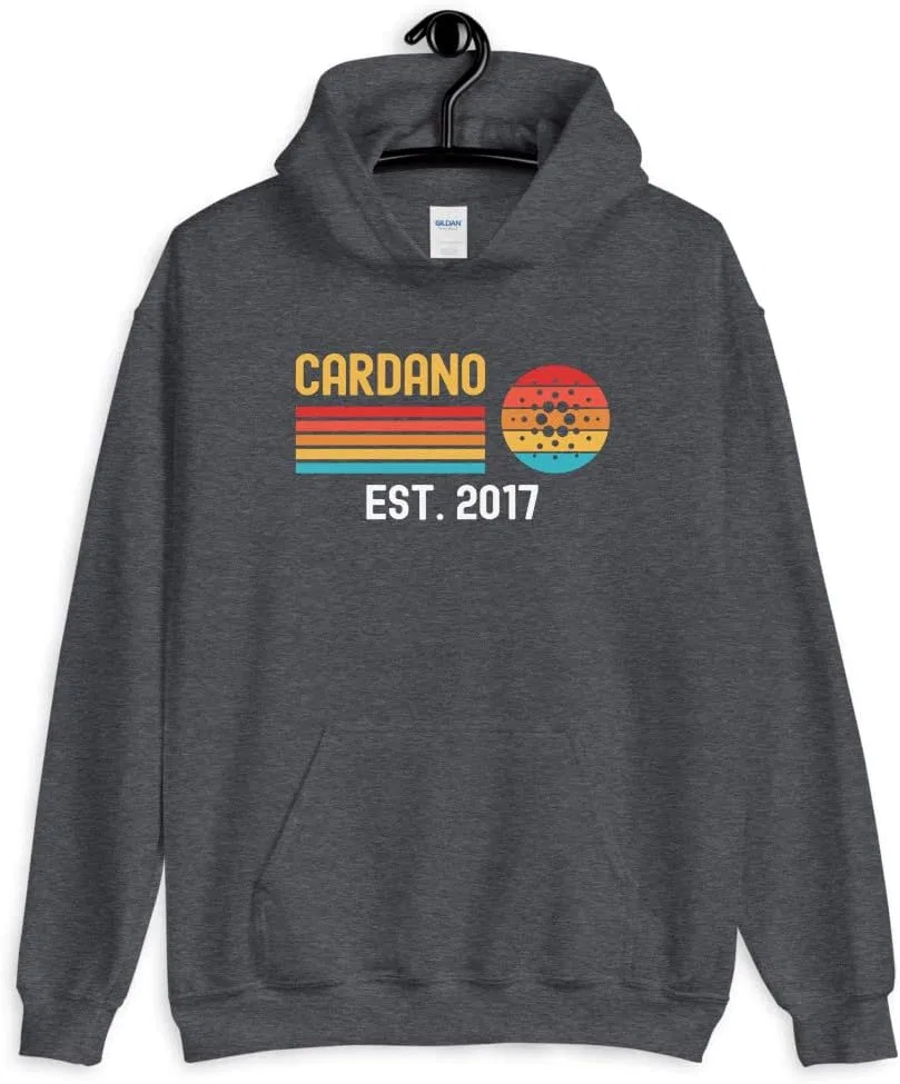 Толстовка Cardano Crypto с принтом ADA Cryptocurrency, подарок для любителя криптовалют Generic, Dark Heather