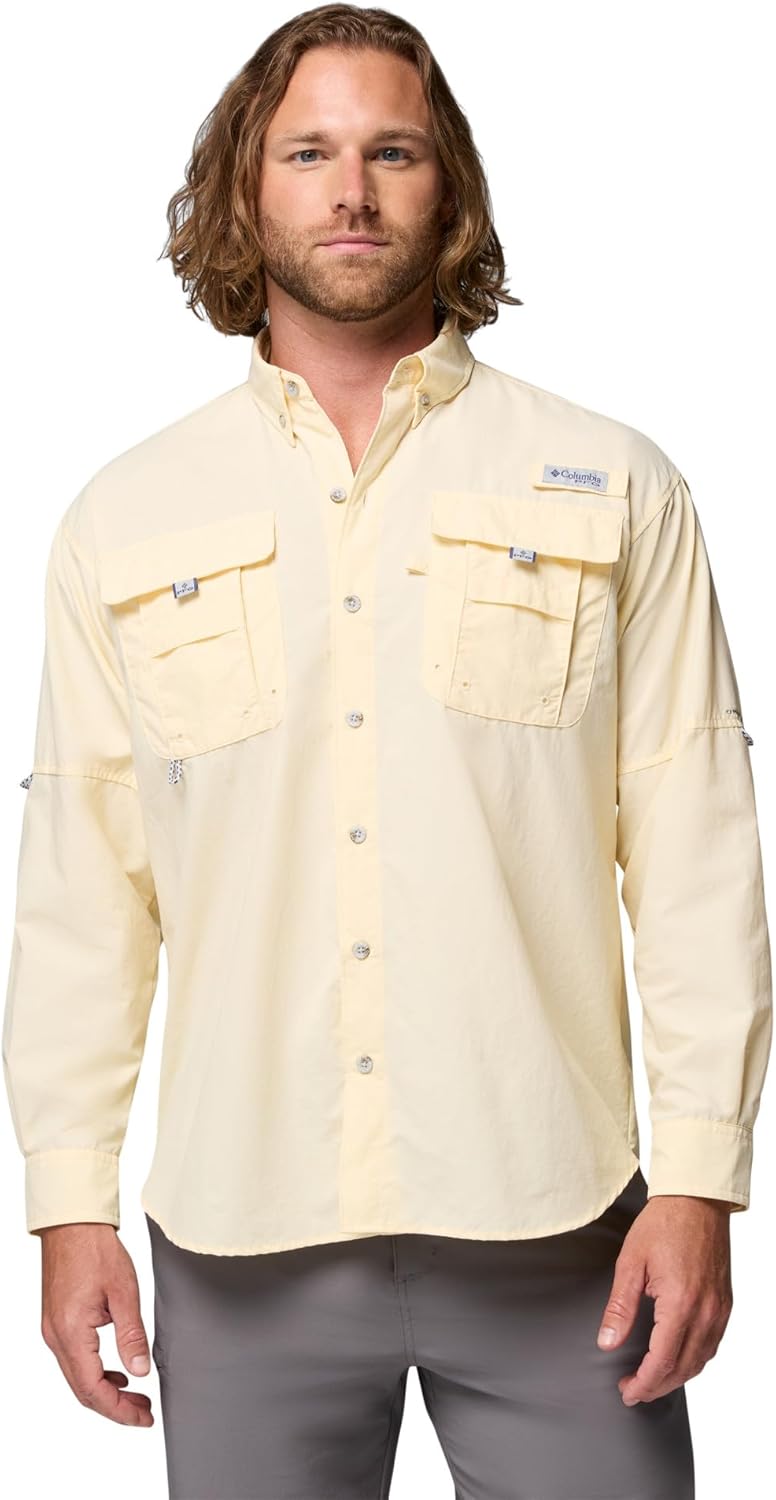 

Мужская рубашка Columbia PFG Bahama II с длинным рукавом, Lemon Wash