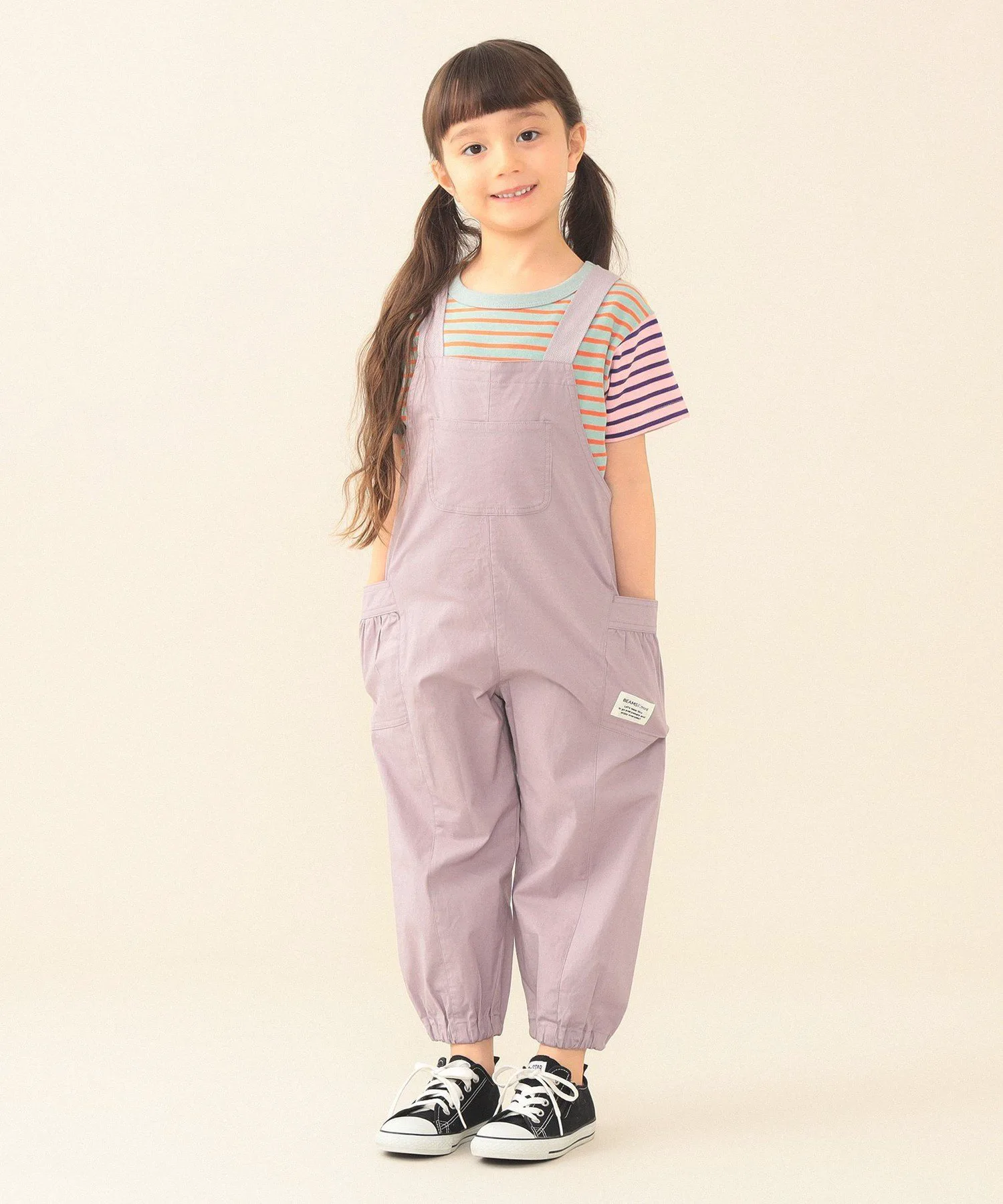Комбинезон с тесьмой на плечах, весна-лето 2026 (90–140 см) Beams Mini, LAVENDER — фото 3