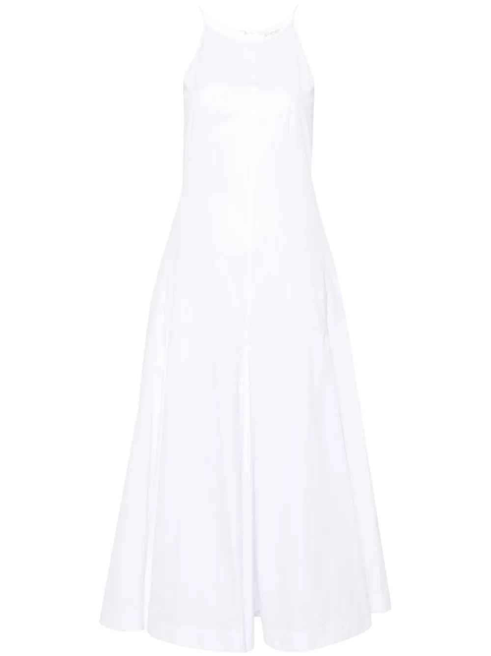 

Поплиновое платье макси SPORTMAX, белый