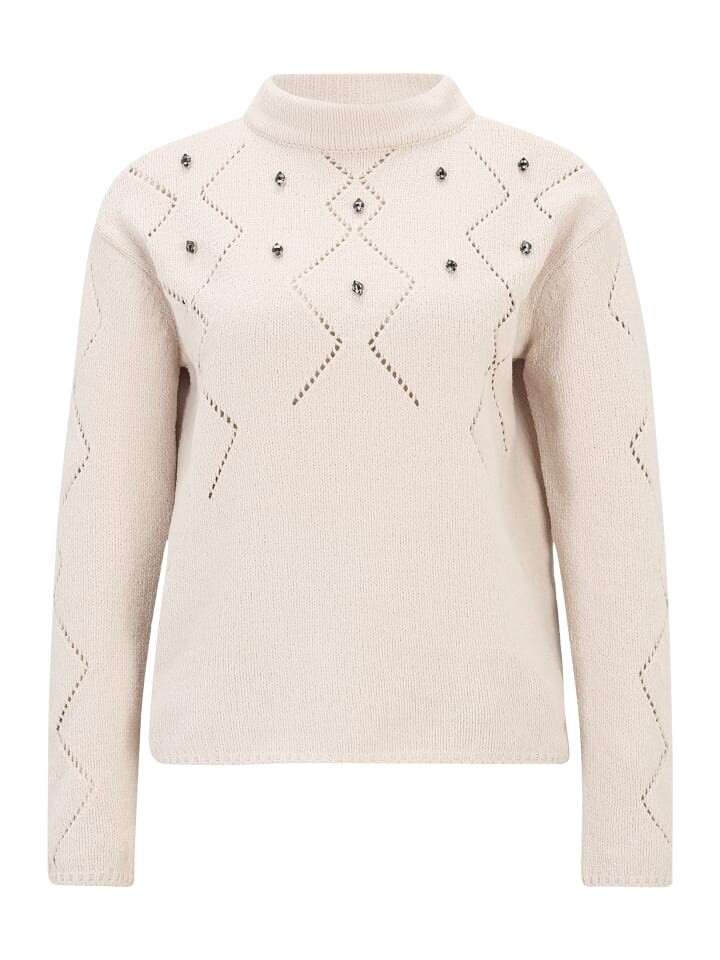 

Пуловер Betty Barclay Strickpullover mit Schmucksteinen, бежевый