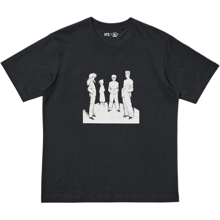 Футболка x JIYINGSHE, LIANMINGKUAN SS26 Unisex UNIQLO, Black