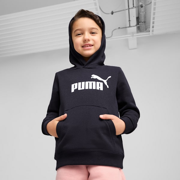 

Детская флисовая толстовка с капюшоном Puma Essentials, синий
