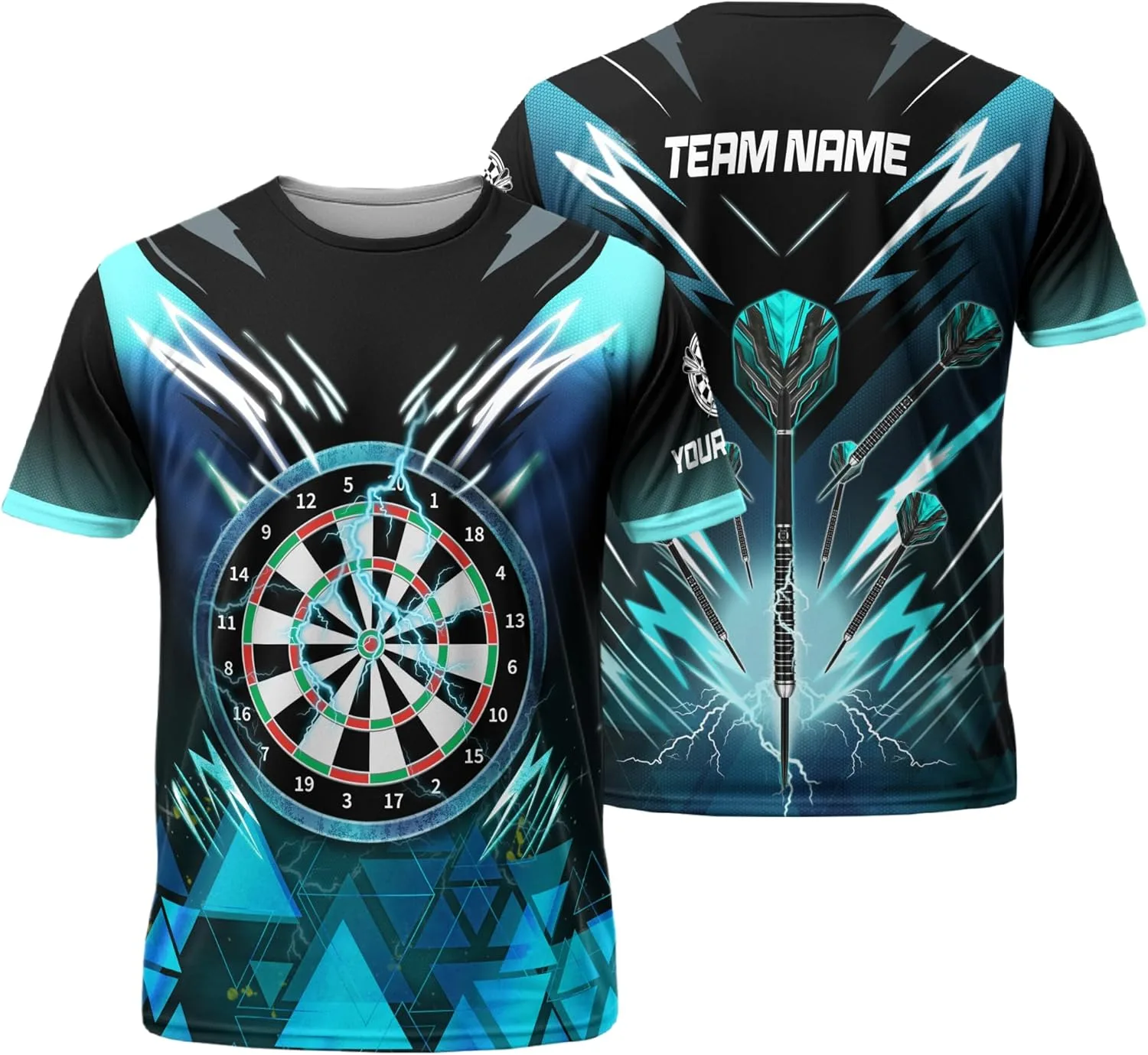 

Женская футболка Dart с коротким рукавом, персонализированная, красная Dabdab