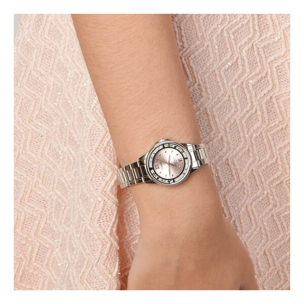 

Часы CASIO Stainless Steel BandWaterproof Stainless Steel Strap Pink Analog, розовый