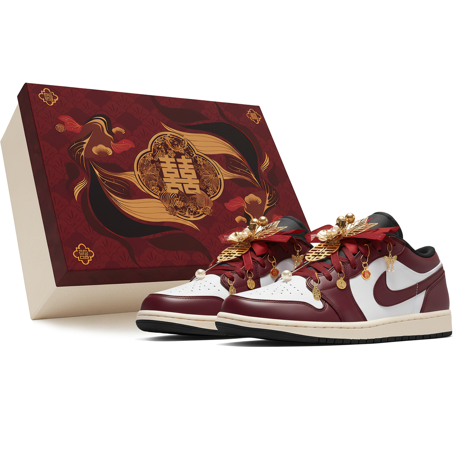 

Air 1 LOW Three Times Lab, Concentric Joy, Swift And Harmonious, Box Abrasion Resistant Low top Jordan, красный